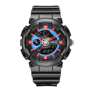 Reloj De Pulsera Diray Hombre DR341ADH1 Negro Rojo Azul