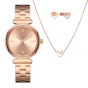 Juego Set De Reloj Collar y Aretes Enso Dama Mujer Ewbsl10