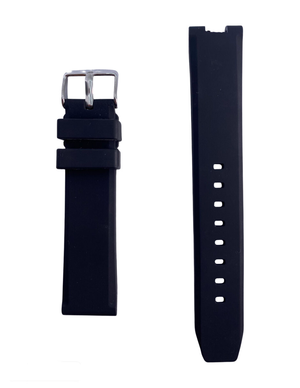 Correa de Reloj de Caucho Negro 20mm Outlet