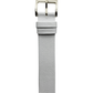 Correa de Reloj de Piel Blanco 16mm Hebilla